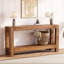 Console de 160 cm pour entrée, table d'entrée étroite et longue en bois pour salon ou couloir.