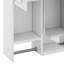 Armoire à pharmacie de salle de bain, armoire de rangement murale avec miroir, tablette ouverte-2135986607