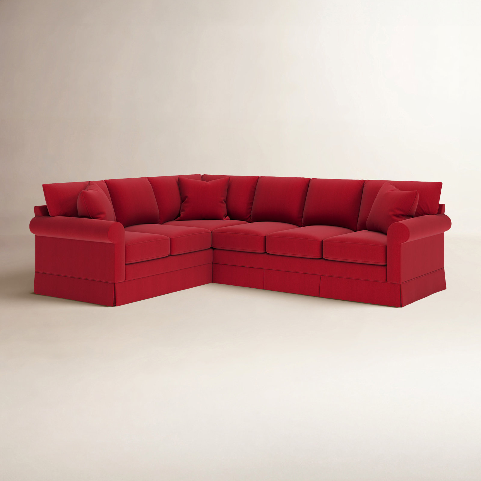 Friedman L-Sectional, Bayou Flame Canvas, Left Hand Facing