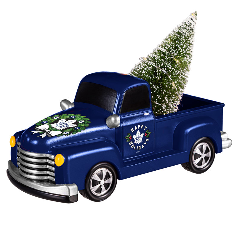 Statue du camion du rassemblement des Maple Leafs de Toronto pour les fêtes