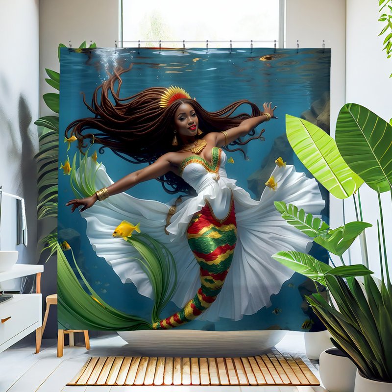 Rideau de douche Clara Mermaid