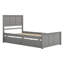 Lit plateforme avec rangement, 2 tiroirs avec roulettes-1647256155