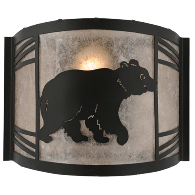 Happy Bear On The Loose 1 - Light Flush Mounted Sconce