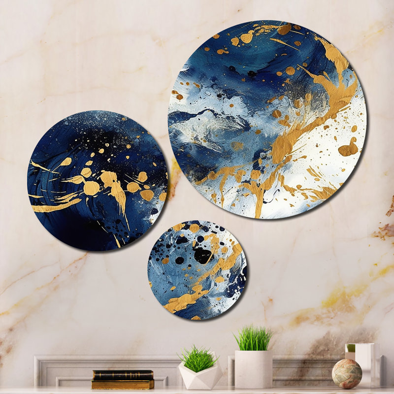 Abstract Wall Decor on Metal