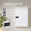 Medicine Cabinet Lockable Storage Box Wall Mounted Metal Home White