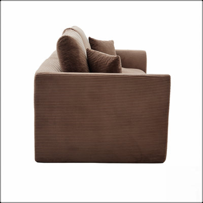 Canapé modulaire modulaire Cloud, confortable et moderne 2 places avec housses de coussin amovibles pour un nettoyage facile et sans assemblage