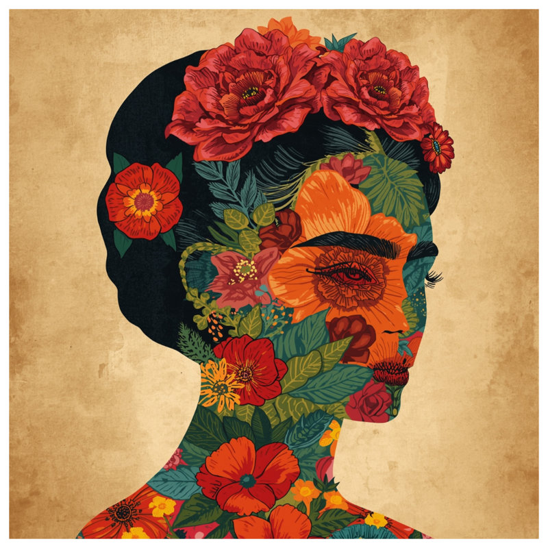 Couvre-lit matelassé Floral Illustration, Double
