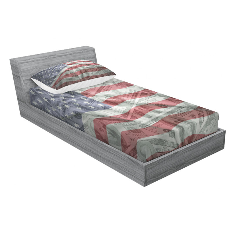 Microfiber Sheet Set, Twin Sheet Set with Fitted Sheet