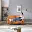 Canapé Chesterfield classique - conception à accoudoirs roulés avec boutons en cristal-1931969046