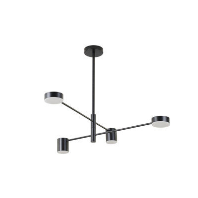 Lustre géométrique unique à 4 lumières