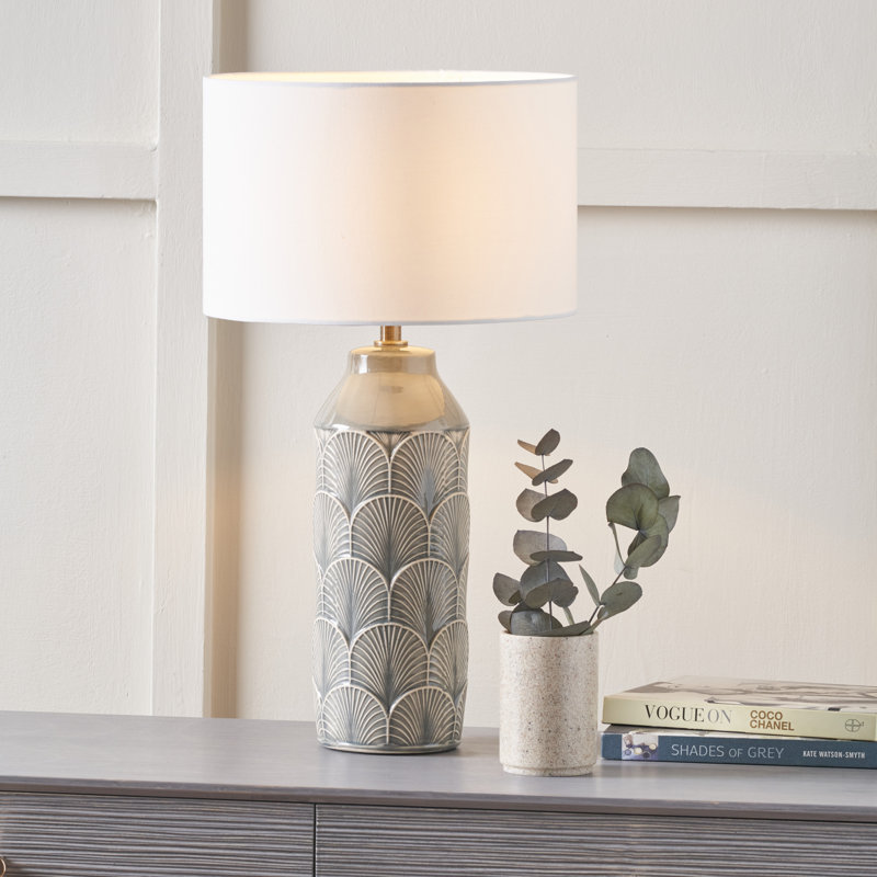 Bianca Table Lamp, Grey
