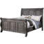 Très grand lit, design gris, mobilier de chambre transitionnel, gris, matériau-1899246138
