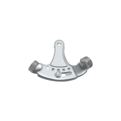 Butoir à charnière Deltana HPA69U26, monté sur charnière, réglable en chrome poli