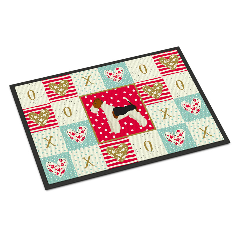 Terrier fox 36 po x 24 po tapis d’extérieur antidérapant pour l’intérieur Coleraine