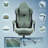 Dowinx Fabric Gaming Chair with Heated Massage, High Back PC Chair with Pocket Spring Cushion-1875181957