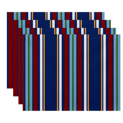Alissiya Polyester Striped Rectangle Placemat