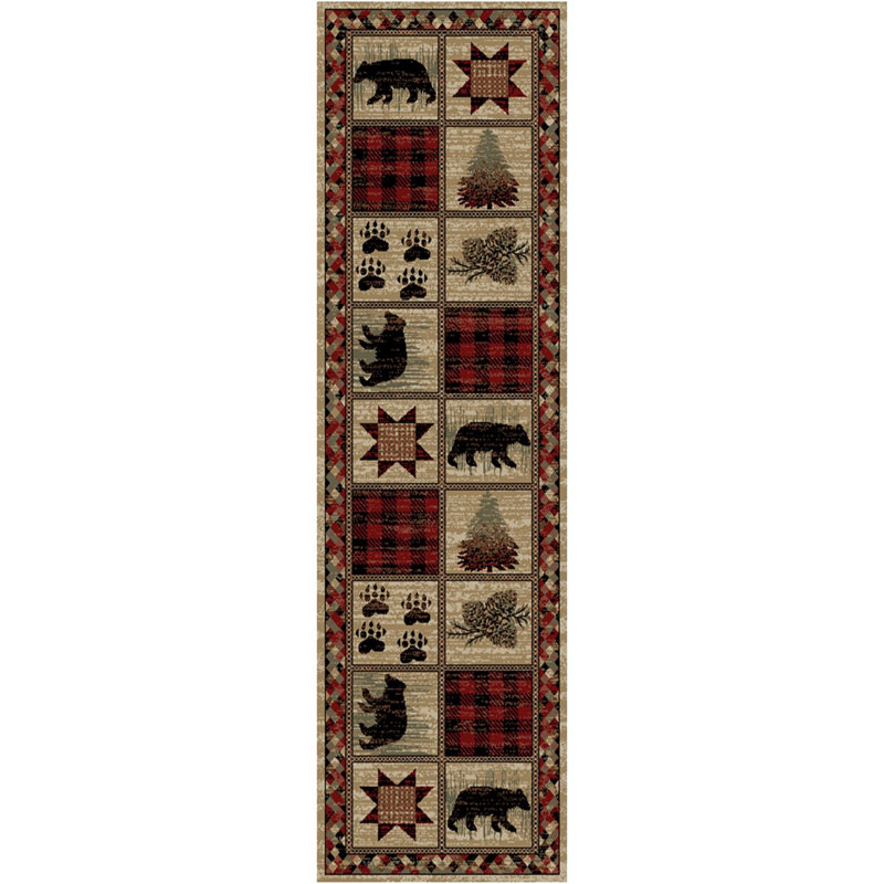 Tapis rouge Anshuman Point, Tapis de couloir 2 pi 3 po x 7 pi 7 po
