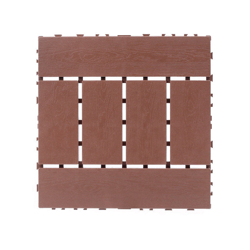 Carreaux de terrasse H 12 ", Rouge / Brun