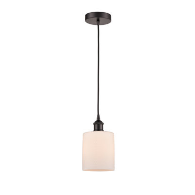 Luminaire suspendu tambour simple à 1 lumière Malcolm