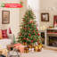 Arbre de Noël artificiel 6 pi 6 pi avec 590 branches et 240 lumières DEL blanc chaud