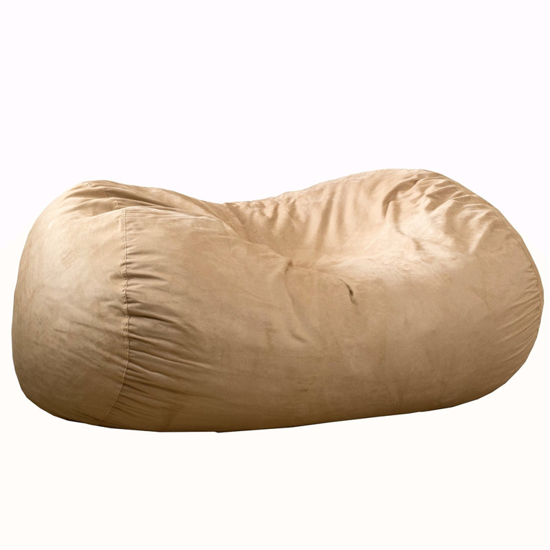 Fauteuil à billes cylindrique en suède de 6,5 pieds Marlin, Toscane
