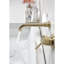 Robinet de lavabo mural en nickel brossé avec bonde escamotable, poignée simple pour un réglage pratique du débit d'eau, aérateur lisse, gestion de la salle de bain en acier inoxydable rouille, fonction d'éclaboussure,-121645555