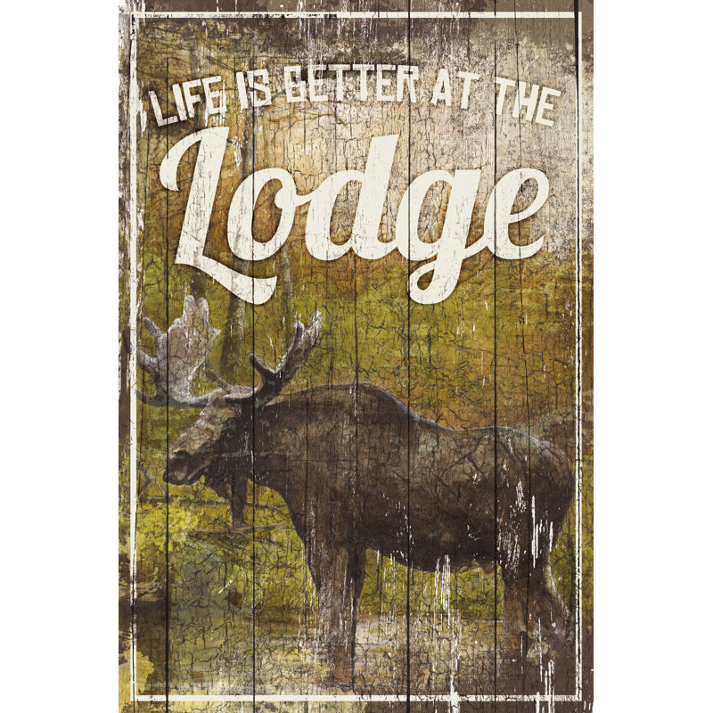 Better Lodge Moose 3 - Wrapped Canvas Print, 91cm H x 61cm W x 3.8cm D
