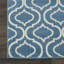 Tapis géométrique bleu / ivoire Kardinya-307564947