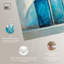 «Three Blue Bottles Canvas Farmhouse» par Art Remedy-115149302-115149296