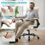 Computer Gaming Chair, Ergonomic High Back Heavy Duty Task Desk Office Chairs With Wheels, Flip-Up Arms, Adjustable Height-1454880335