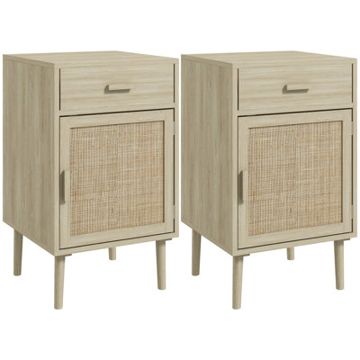Neelisha 40cm W Manufactured Wood Bedside Table