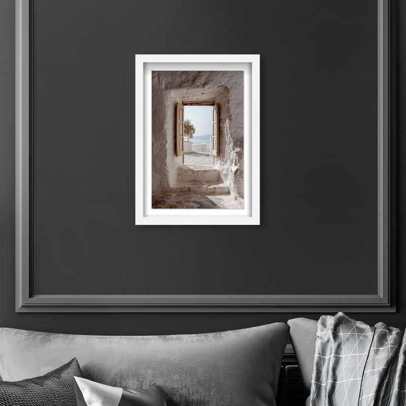 Mortar Meditation Print by Oliver Gal, 46.5"H x 31.5"W, White Shadowbox