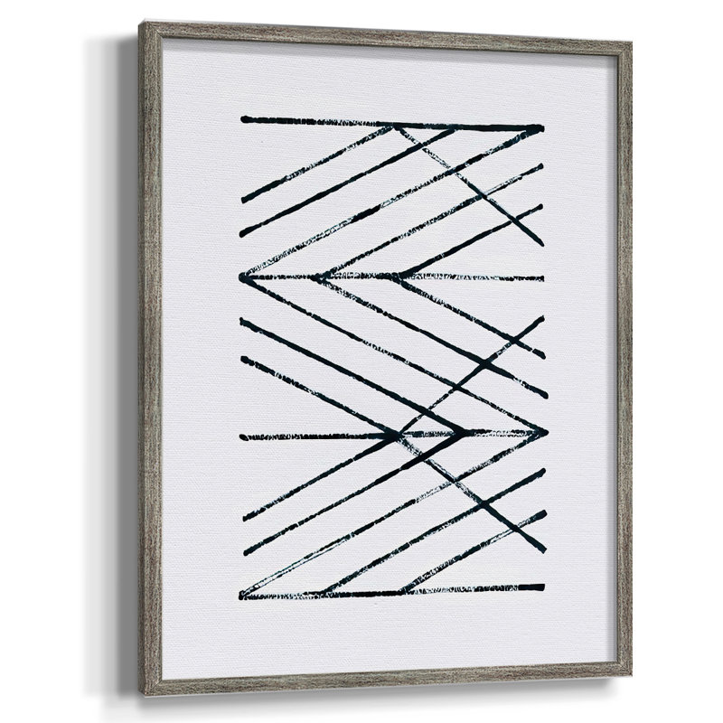 «Geometric Meditation II», reproduction encadrée - bois massif, H 15 po x l 12 po