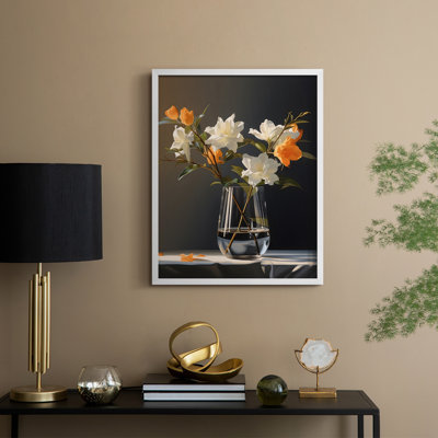 Reproduction encadrée Classy Vase II - bois massif