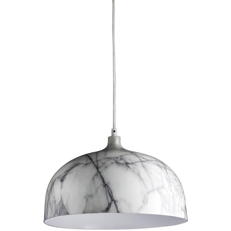 Romona 1 - Light White Dome Pendant