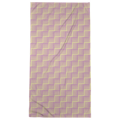 Serviette de bain à rayures Baskettressée classique