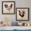 Pecking l'ordre I - ensemble de 2 peintures sur toile encadrées-1715453256-1715453252