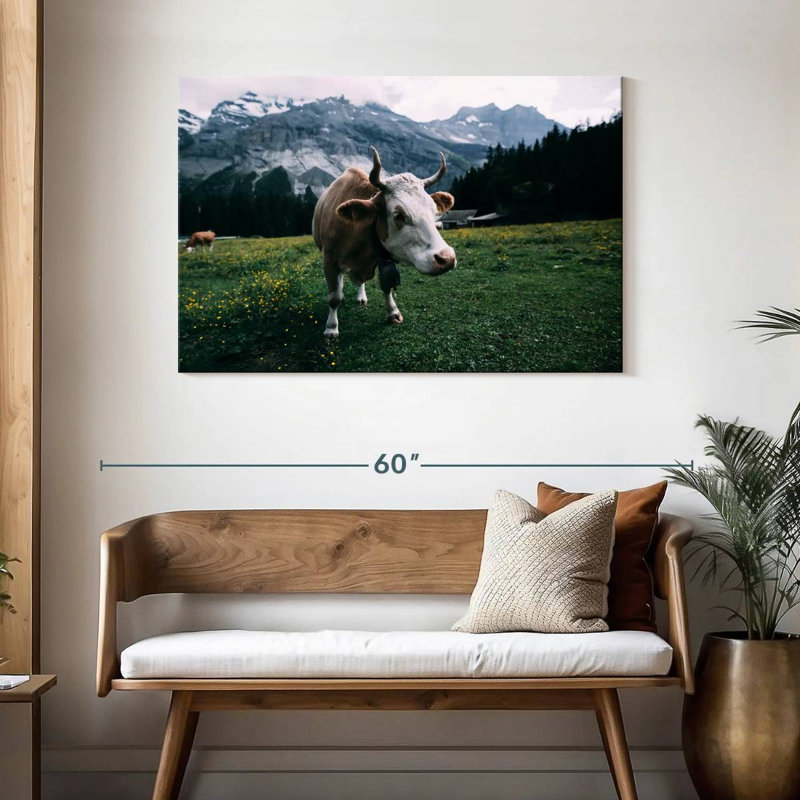 Brampt Curious Cow, 30" H x 45" W