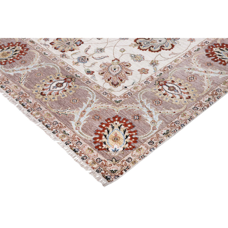 Hand Knotted Wool Oriental Area Rug, Rectangle 8' x 10'