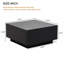 Table basse carrée ultrabrillante carrée avec 16 lumières à DEL de couleur-245316406