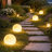 Solar Powered Moon Globe Outdoor Light, Waterproof LED Landscape Lamp for Garden, Lawn, Pathway and Patio