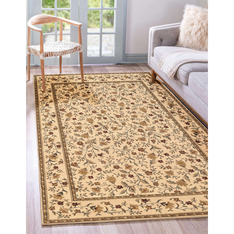 Tapis ivoire / blanc cassé Weisgerber, Rectangle 7 pi 9 po x 11 pi