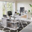 L-Shaped Metal Base Computer Desk-706460217-706460221