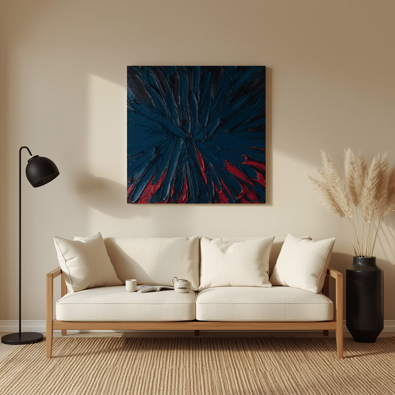 Art mural gris Neo Expressionism 94, H 192 po x l 192 po x P 0,05 po