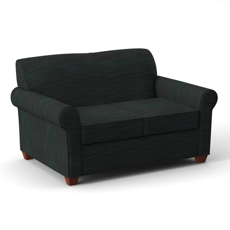 Finn 59" Rolled Arm Loveseat, BM Cherry, Ridgecrest Midnight