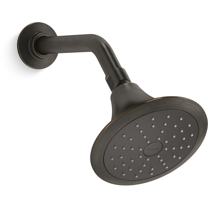 Forte Wall-Mount Single-Function Showerhead with 66-Nozle 5.5 Inch Sprayface, 2.5 GPM, Oil-Rubbed Bronze