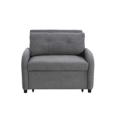40" Wide Convertible Chair 3-In-1 Pull Out Sleeper Futon Chair Beds by Latitude Run