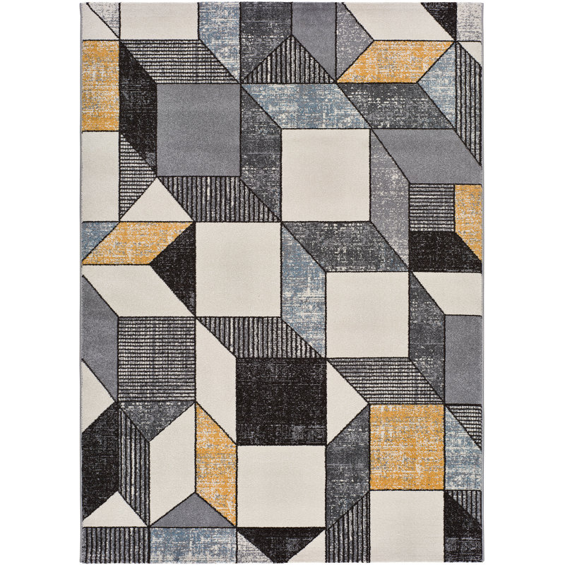 Macabe Geometric Area Rug, Rectangle 160 x 230cm