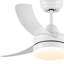 Ventilateur de plafond blanc de 42 pouces avec lumière DEL
