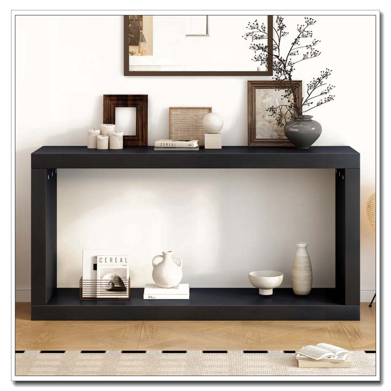 Console en bois, Noir